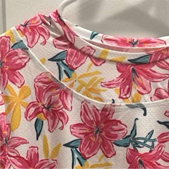 GOTTEX STUDIO LONG SLEEVE TOP WITH PEARL EDGE IN LILLY WHITE  SIZE MED - Picture 4 of 7